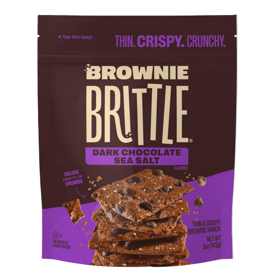 Dark Chocolate Chip Sea Salt Brownie Brittle