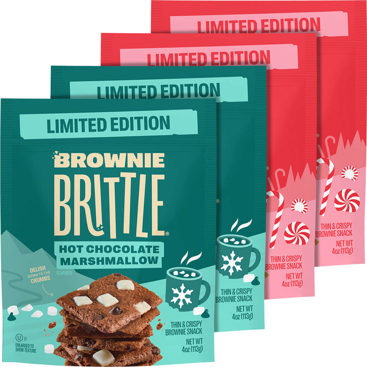 Brownie Brittle 4-Pack Winter Bundle packages front