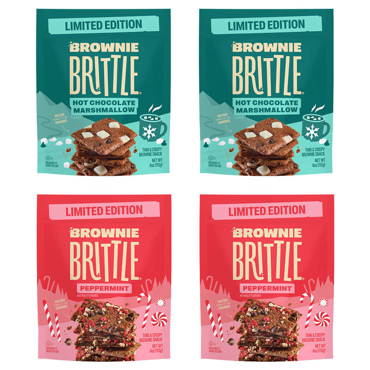 Brownie Brittle 4-Pack Winter Bundle packages front